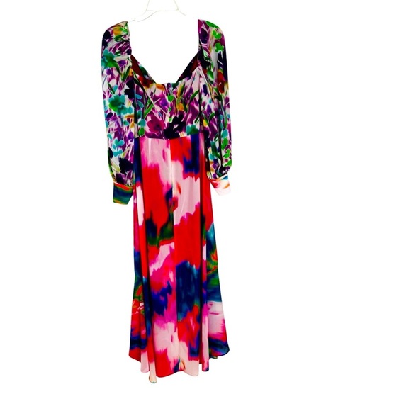 NWT One33 Social Printed Flounce Hem Dress Size 4 - Picture 7 of 14